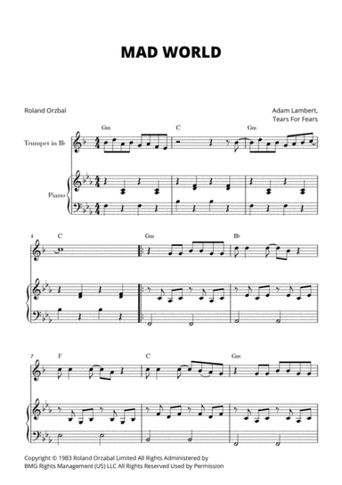 Mad World (arr. Cadenza Editions)