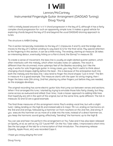 I Will (arr. Doug Young)