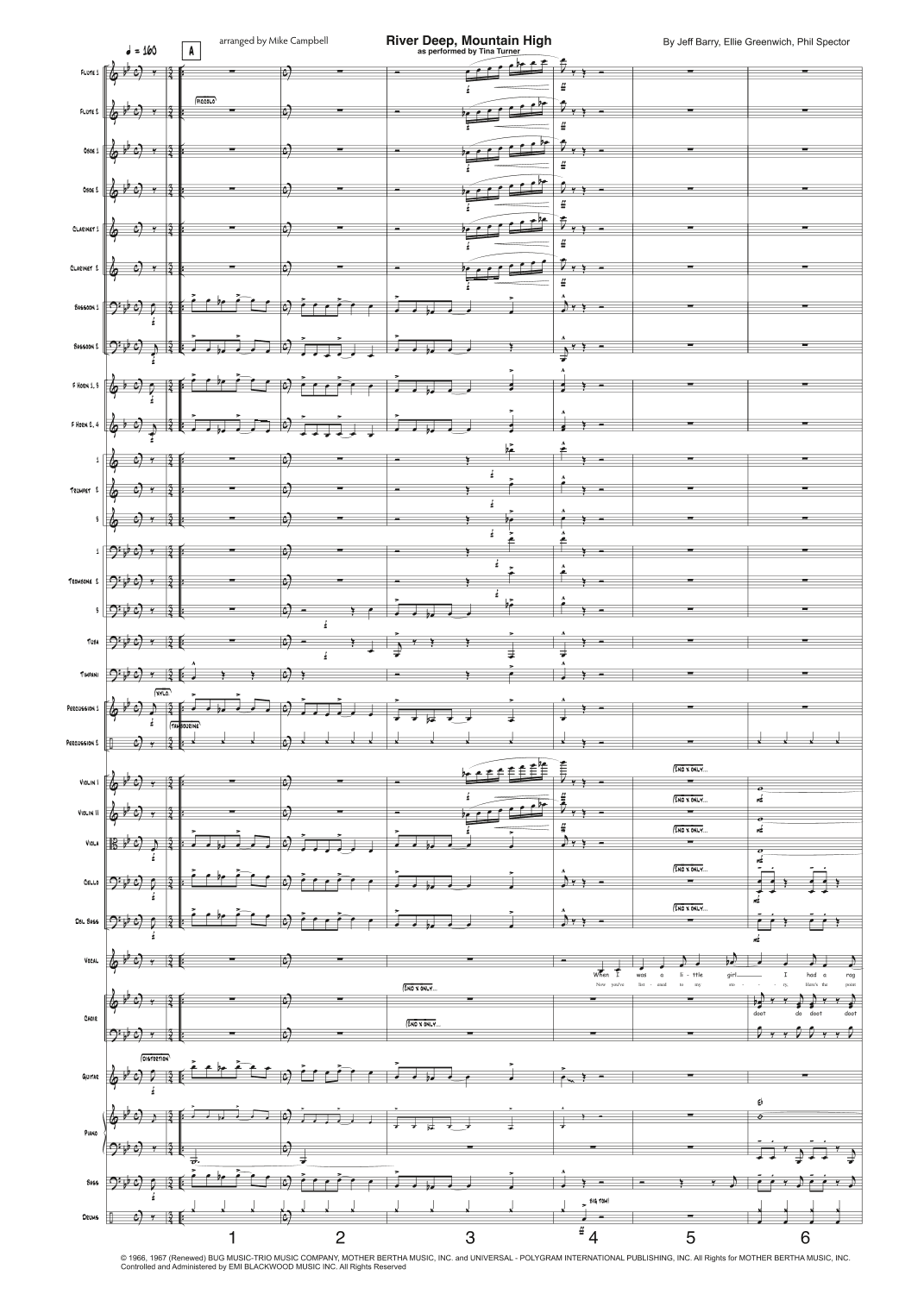 River Deep - Mountain High (arr. Mike Campbell)