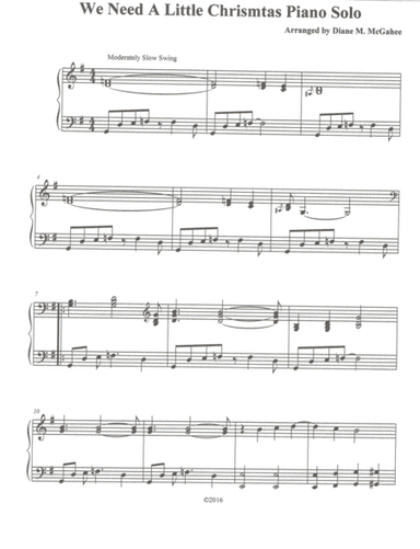 We Need A Little Christmas (arr. Diane M. McGahee)