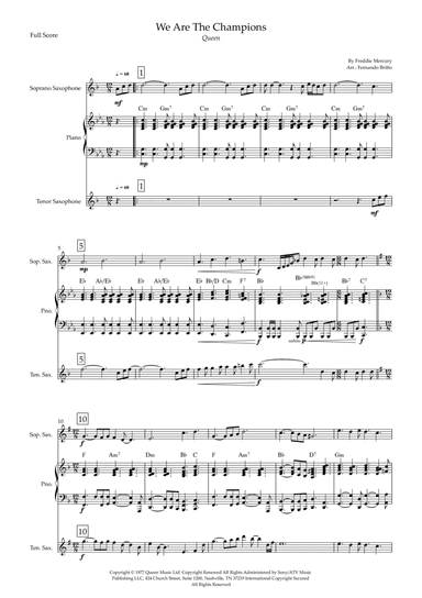 We Are The Champions (arr. Fernando Britto)
