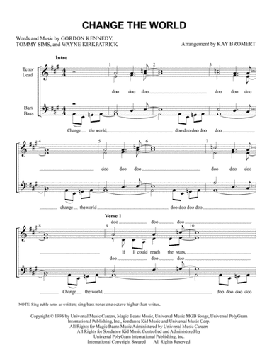Change The World (arr. Kay Bromert)