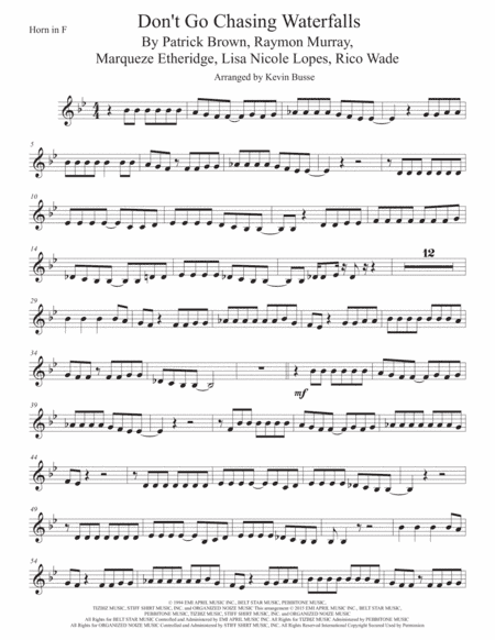 Waterfalls (arr. Kevin Busse)