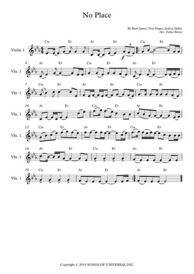 No Place (arr. Fabio Britto)