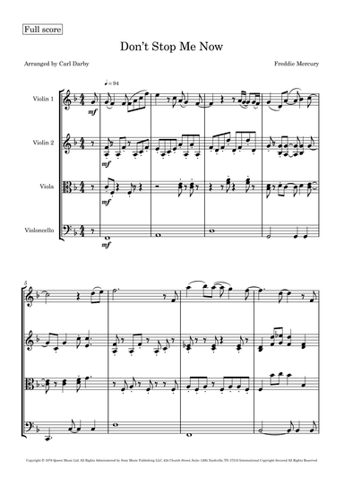 Don't Stop Me Now (arr. Carl Darby)