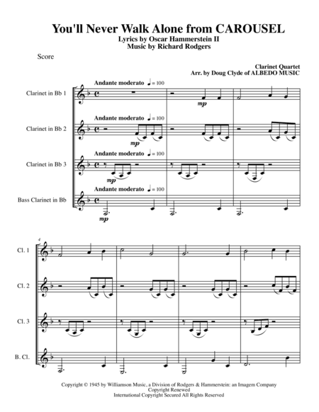 You'll Never Walk Alone (arr. Doug Clyde)