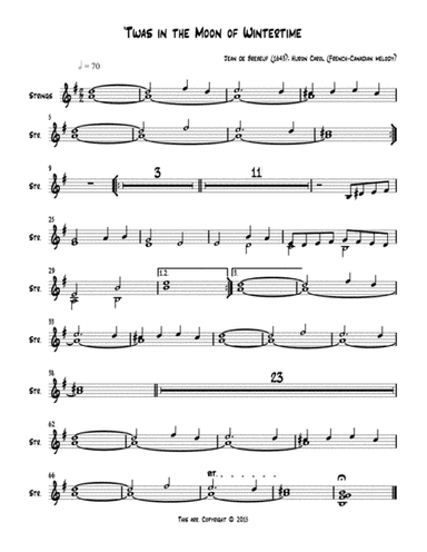 'Twas in the Moon of Wintertime (strings) (arr. Robert Alan Rife)