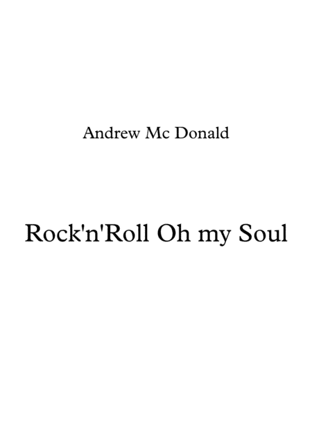 Rock'n'Roll Oh My Soul