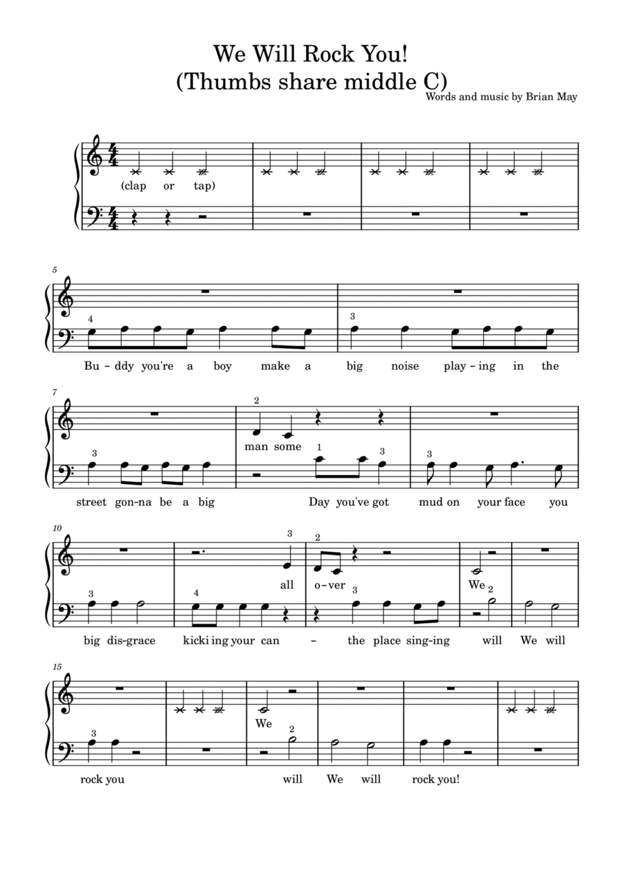 We Will Rock You (arr. G McCoy)