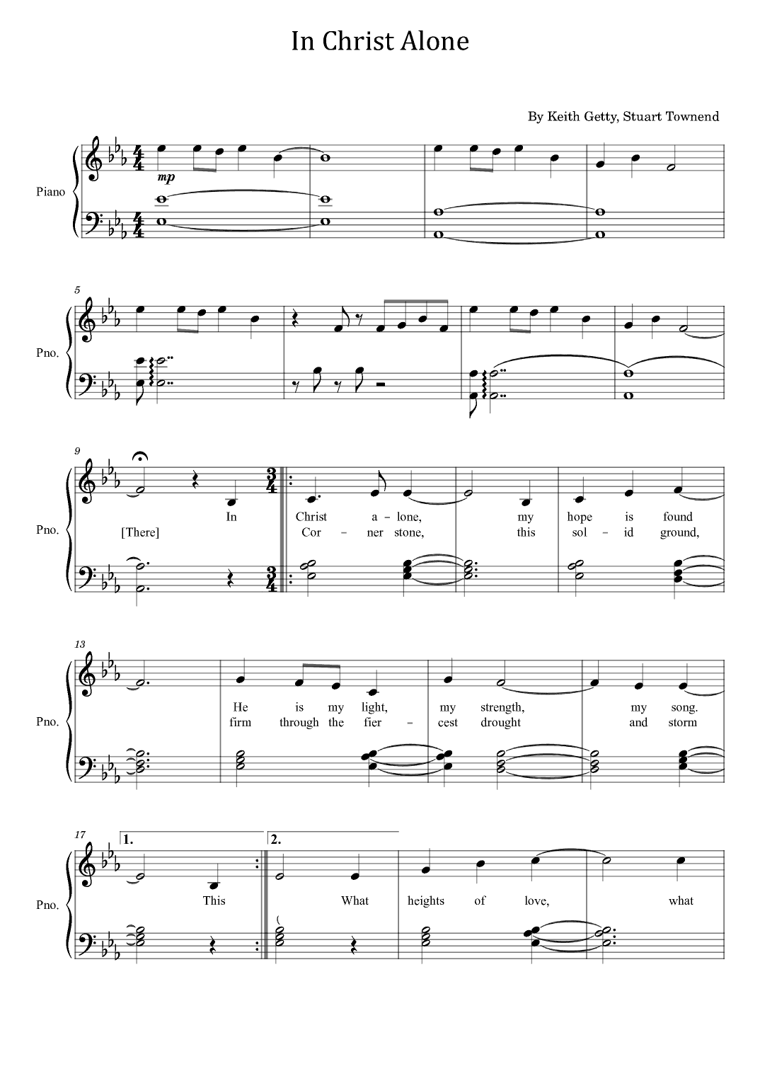 In Christ Alone (arr. poon)