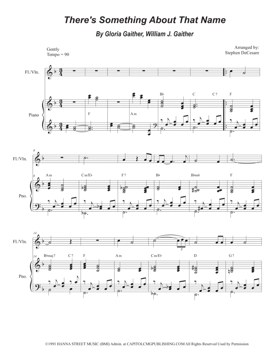 There's Something About That Name (arr. Stephen DeCesare)