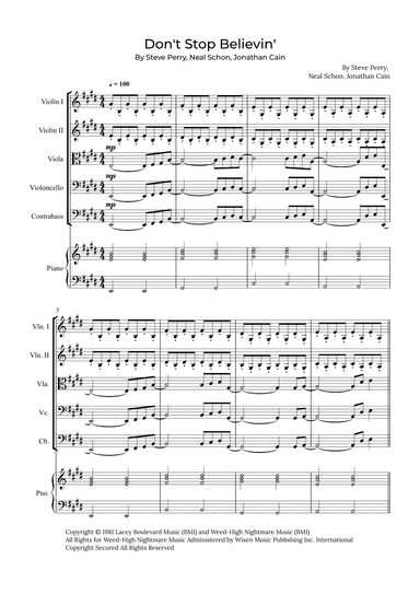 Don't Stop Believin' (arr. Alex Nunes Rodrigues)