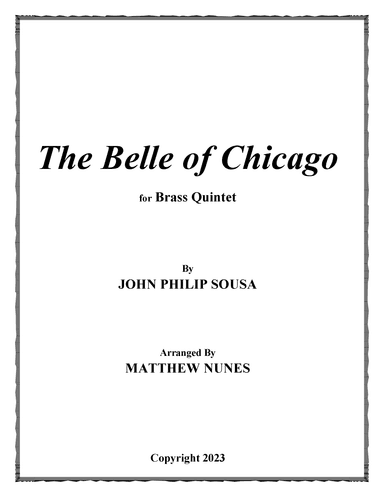 The Belle of Chicago (arr. Matthew Nunes)