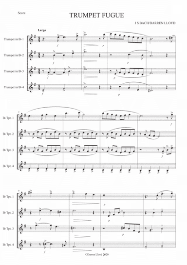 Trumpet Fugue - Trumpet quartet (arr. Darren Lloyd)