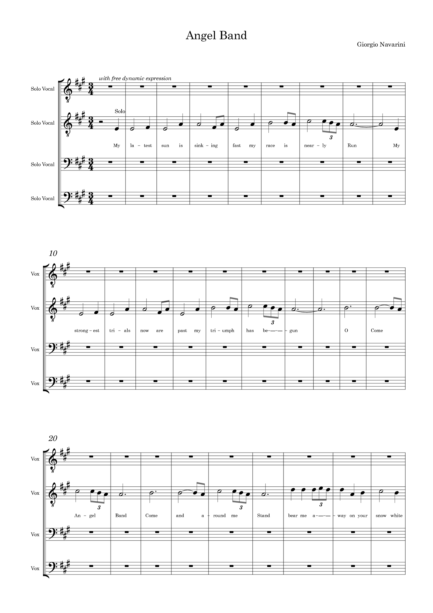 Angel Band (arr. Giorgio Navarini)