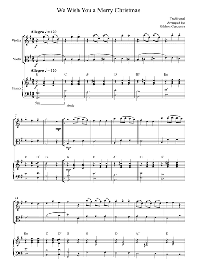 We Wish You a Merry Christmas (arr. Traditional)