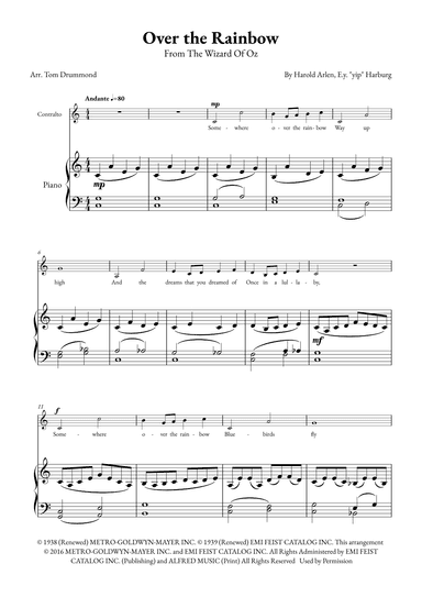 Over The Rainbow (arr. Tom Drummond)