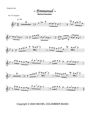 Emmanuel (arr. Denis Gagnon)