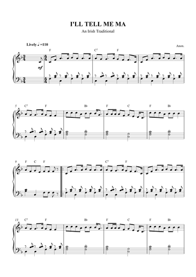 I'll Tell Me Ma (arr. SCMusic)