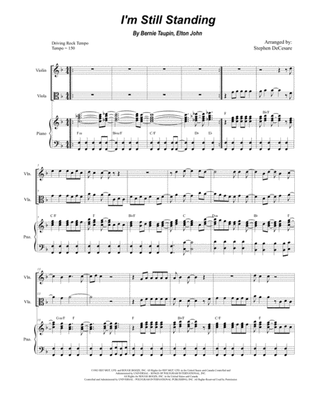 I'm Still Standing (arr. Stephen DeCesare)