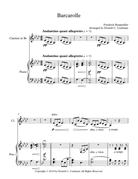 Barcarolle (arr. Doniell Cushman)