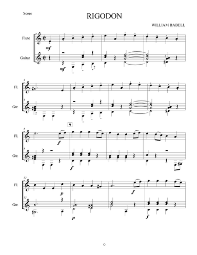 RIGODON (arr. GONZALO CORNEJO)