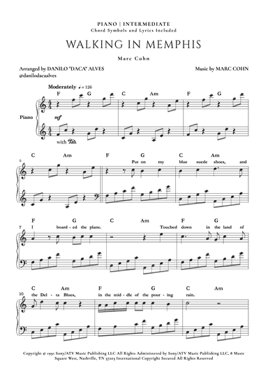 Walking In Memphis (arr. Danilo "Daca" Alves)