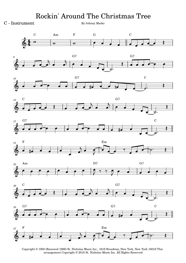 Rockin' Around The Christmas Tree (arr. Fabio Eduardo de Oliveira)