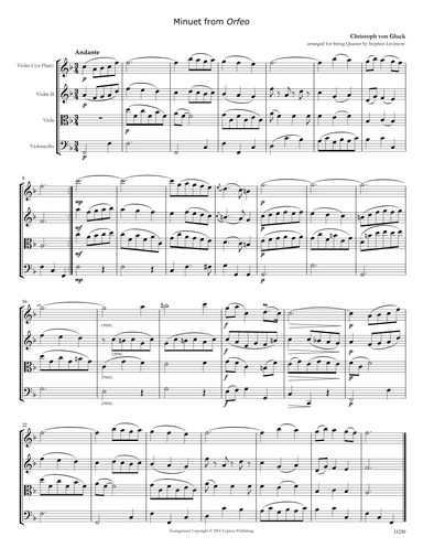 Minuet from Orfeo (arr. Stephen Levintow)