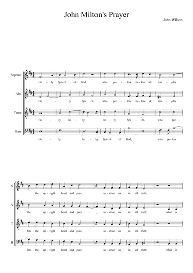 John Milton's Prayer
