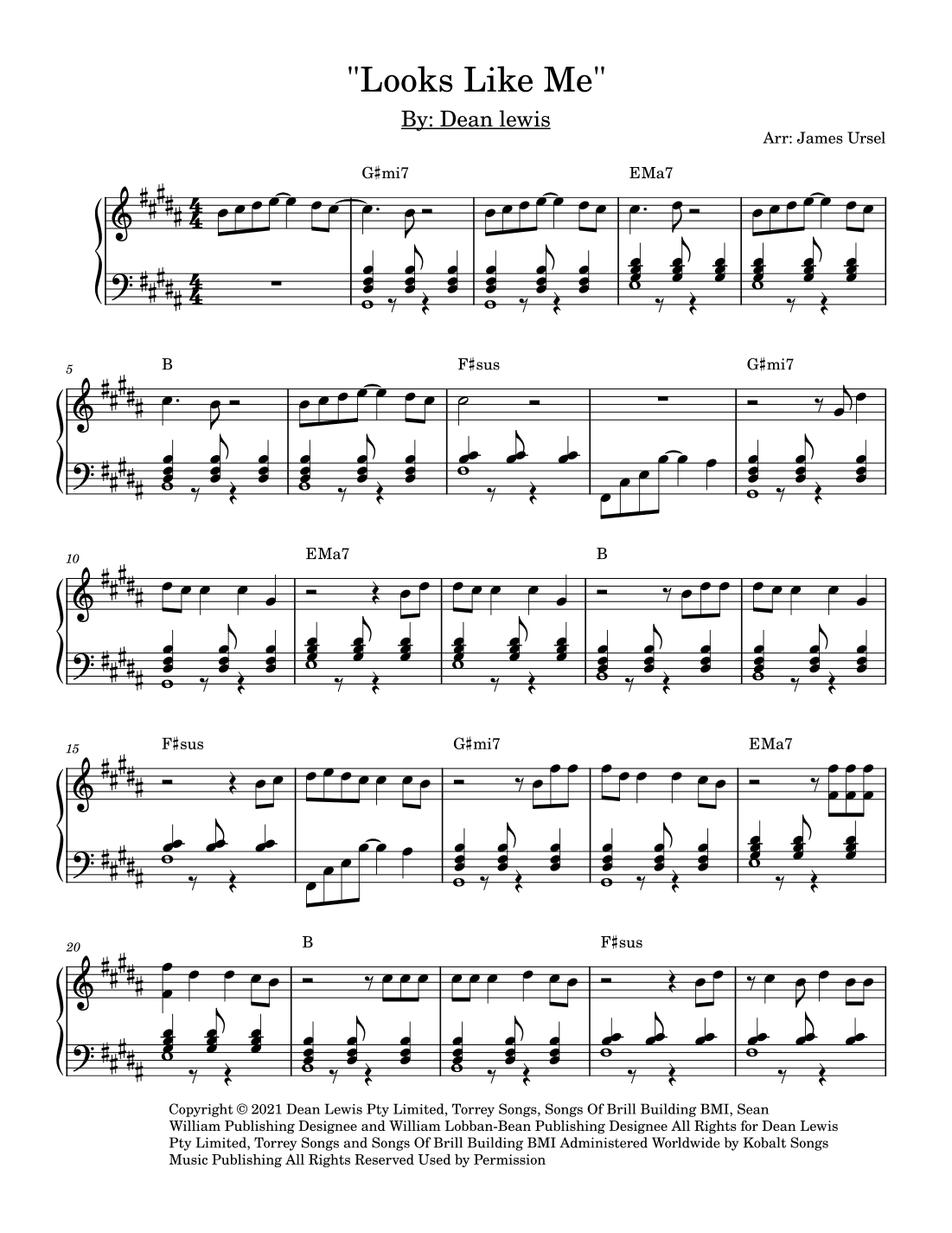 Looks Like Me (arr. James Ursel)