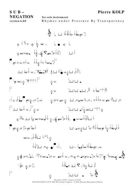 Sub negation 6 (solo, for any instrument)