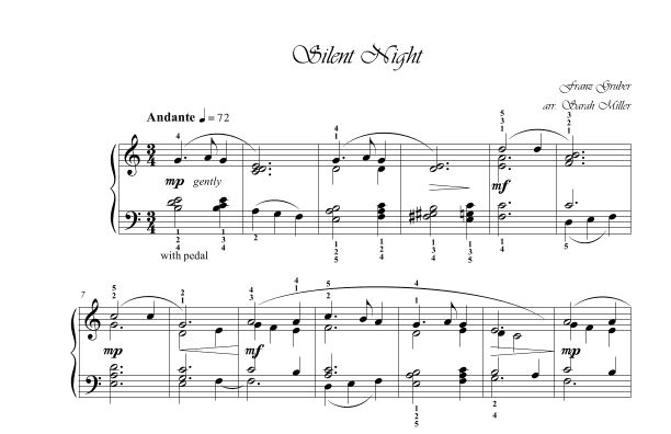 Silent Night (arr. Sarah E Miller)