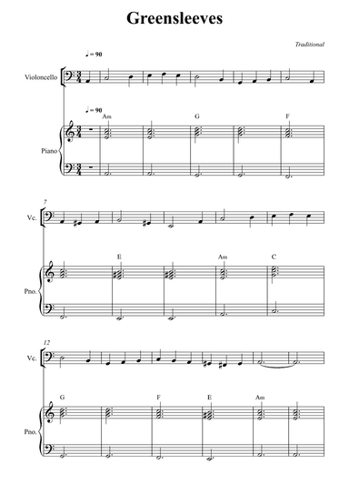 Greensleeves (arr. Wesley S. SIlva)