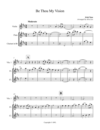 Be Thou My  Vision unaccompanied (arr. Alva Lee)