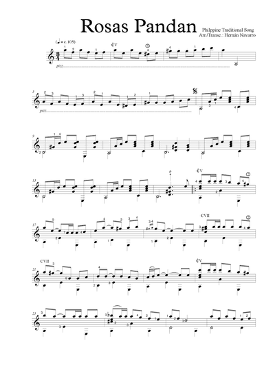Rosas Pandan (arr. Hernán Navarro)