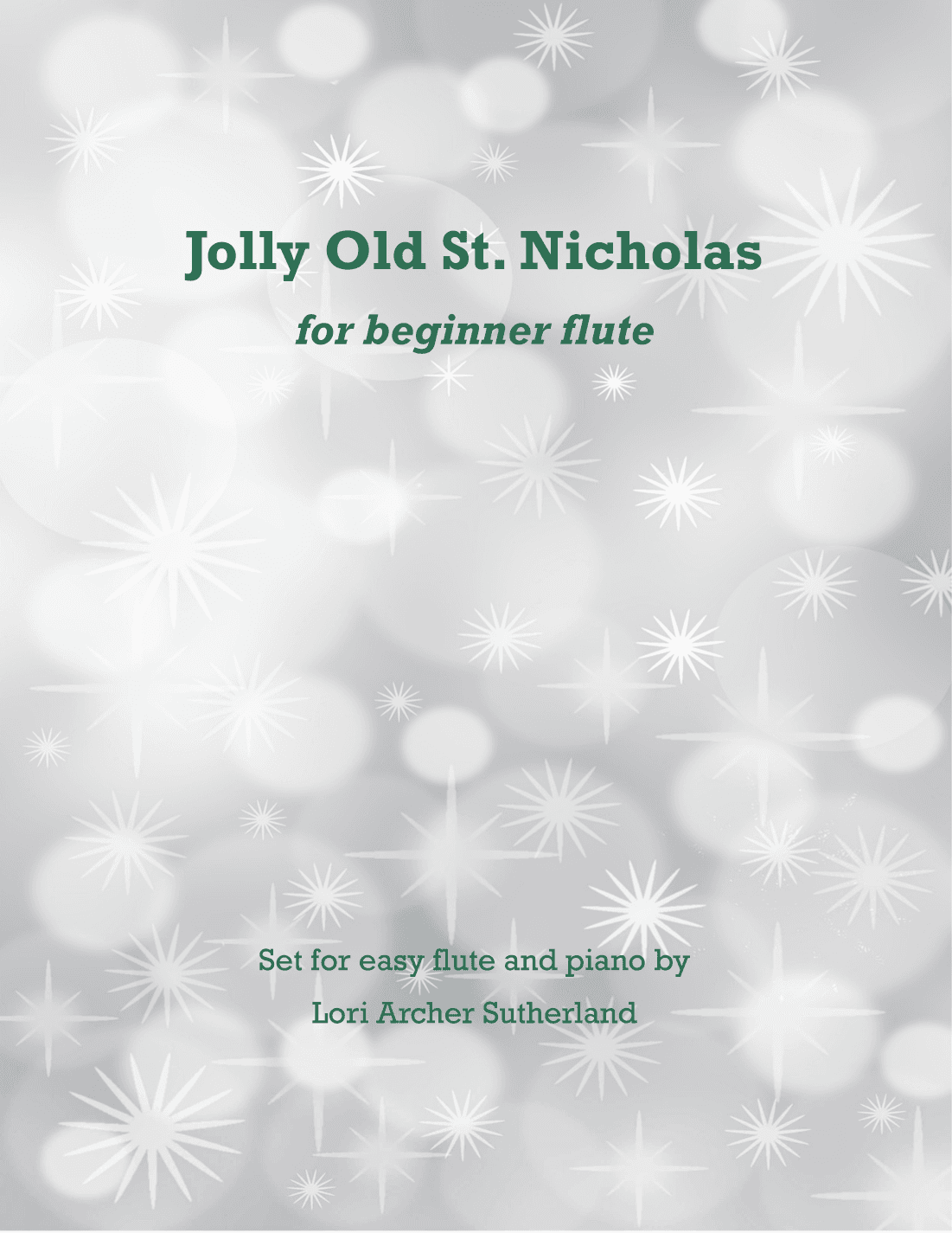 Jolly Old St. Nicholas (arr. Lori Archer Sutherland)