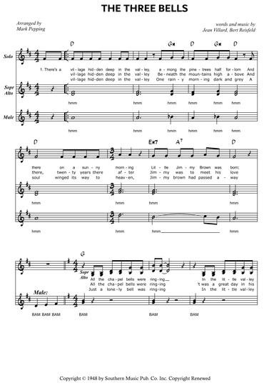 The Three Bells (arr. Mark Pepping)