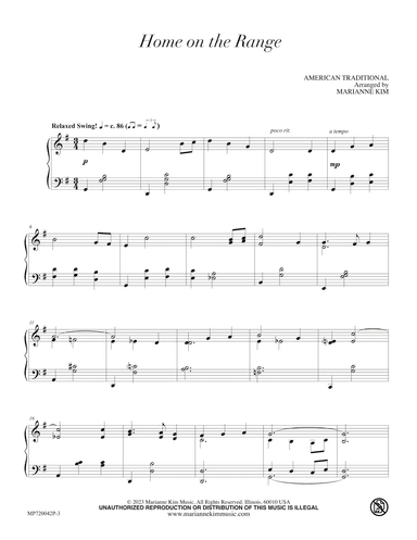 Home on the Range (arr. Marianne Kim)