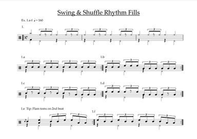 Swing & Shuffle Rhythm Fills