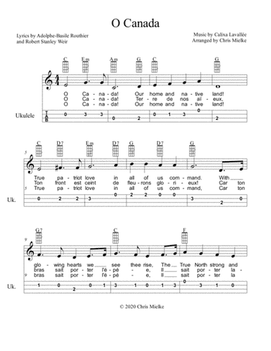 O Canada (arr. Chris Mielke)