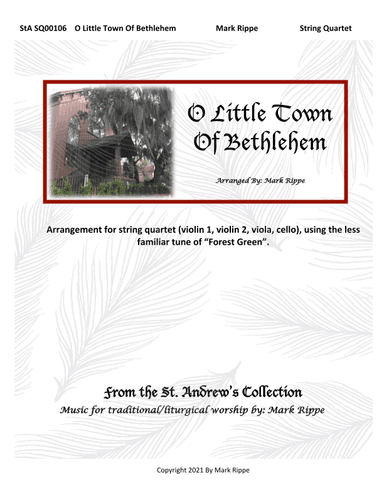 O Little Town Of Bethlehem (StA SQ00106) (arr. Mark Rippe)