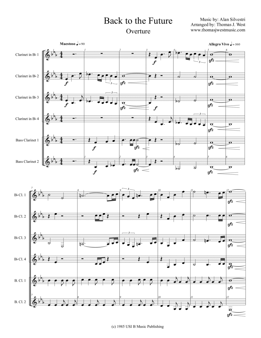 Back To The Future Overture (arr. Thomas J. West)