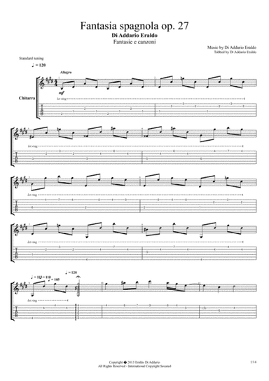 Fantasia spagnola op. 27