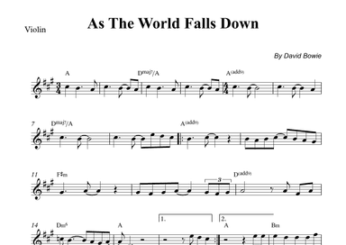 As The World Falls Down (arr. Wesley S. SIlva)