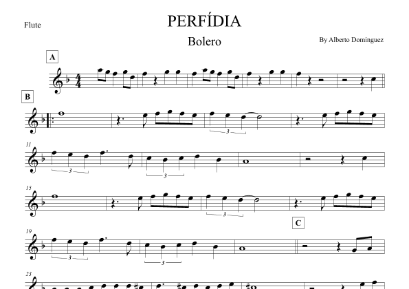 Perfidia (arr. Leo Silva)