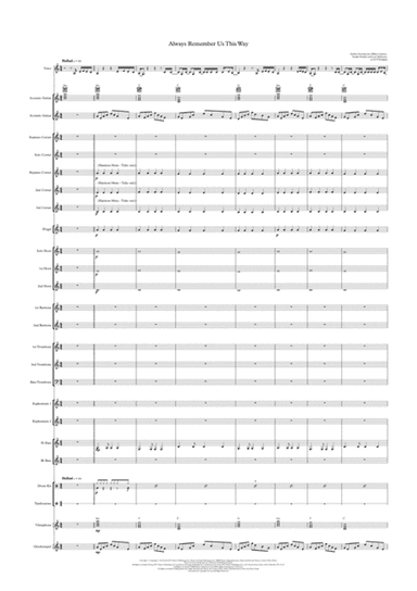 Always Remember Us This Way (arr. Kevin P Holdgate)