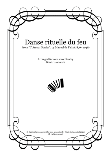 Danse rituelle du feu - Amazing solo accordion arrangement (arr. Dimitris Anousis)