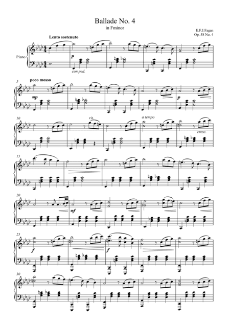 Ballade No. 4 in F minor Op. 58 No. 4