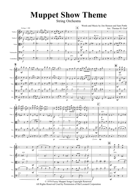 The Muppet Show Theme (arr. Thomas H. Graf)